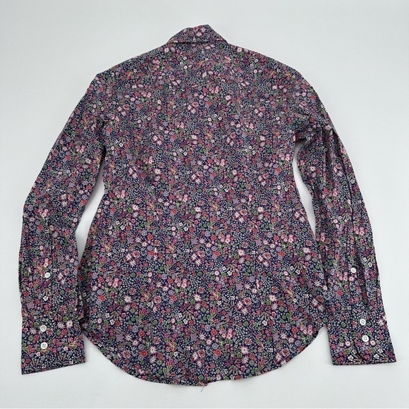 Liberty Art Fabrics X J. Crew Cotton Button Down Blouse Top Size 00 - Picture 4 of 4